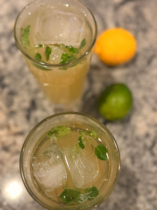 A Bright Citrus Rum Cooler With Mint & Honey